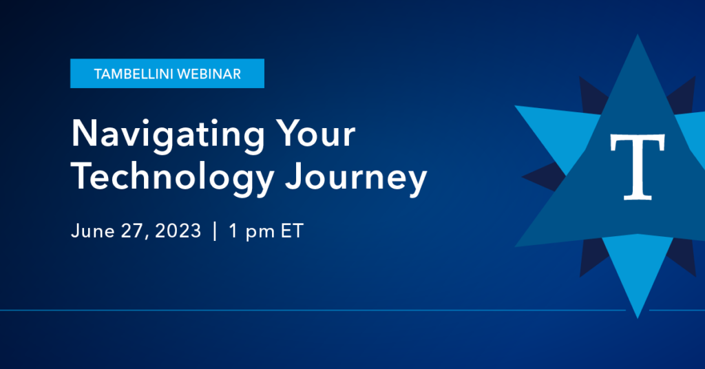 Navigating Your Technology Journey Webinar Image