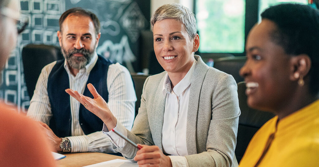 business people in negotiation meeting