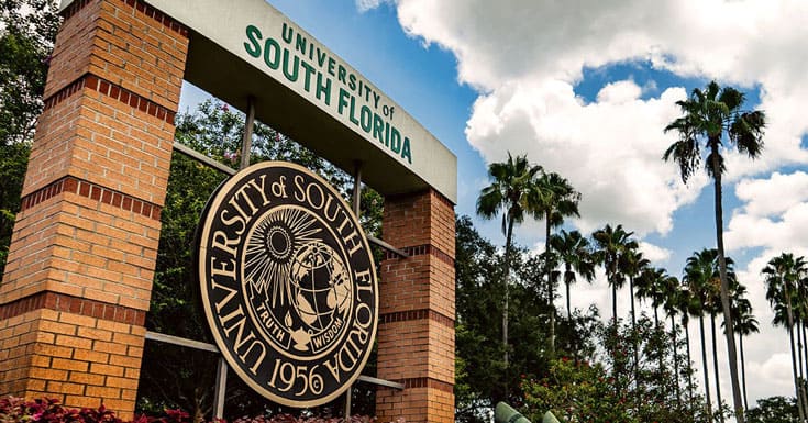 USF Tampa Entrance Signage