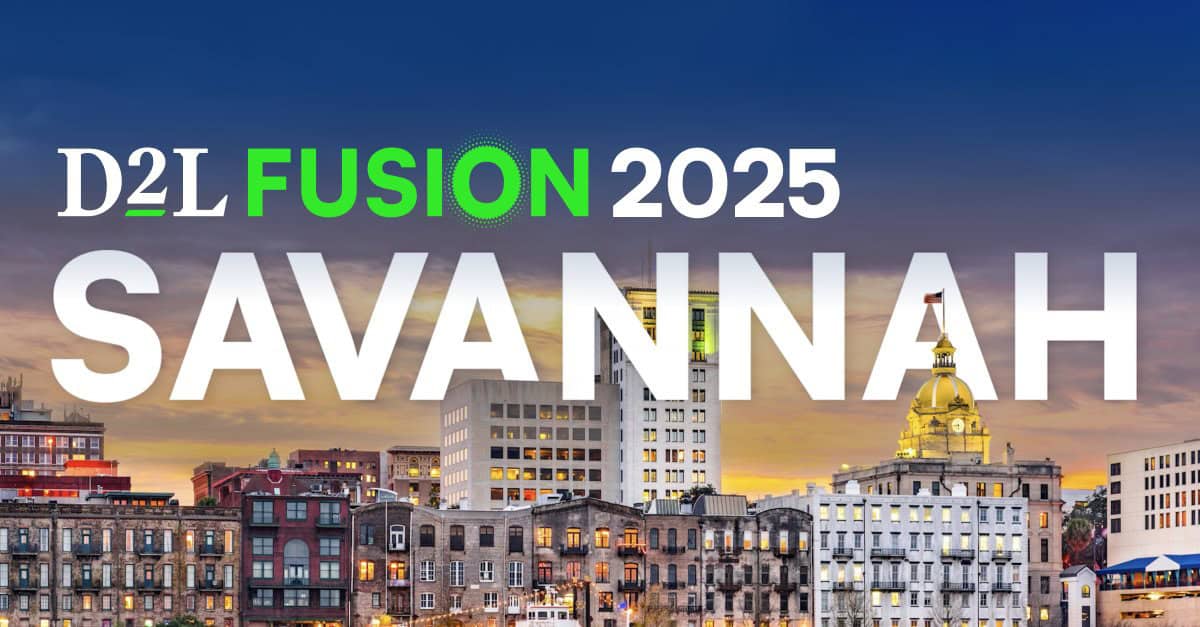 Savannah skyline, the host city of D2L Fusion 2025
