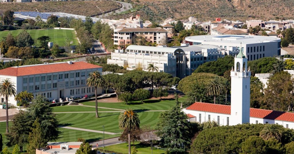 Loyola Marymount University campus aerial view