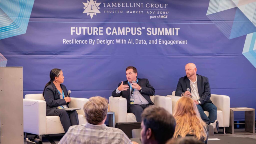 Tambellini and Ellucian executives shared insights in “The Students You Lose Before You Know They Are at Risk” session.